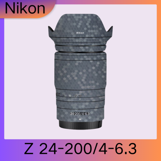 Lentes Nikon Z24-200F4-6.3  - Pele câmera, adesivo câmera - com alta resistência a arranhões, à prova d'água e com design elegante.
